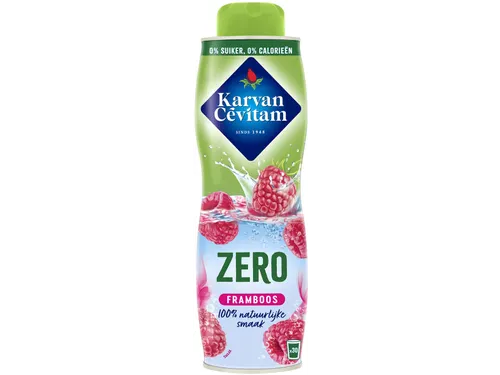Karvan Cévitam framboos Zero siroop fles van 60cl 0% suiker