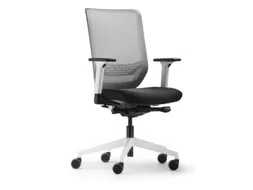 Dauphin Bureaustoel to-sync pro white hoge netrugleuning zwart