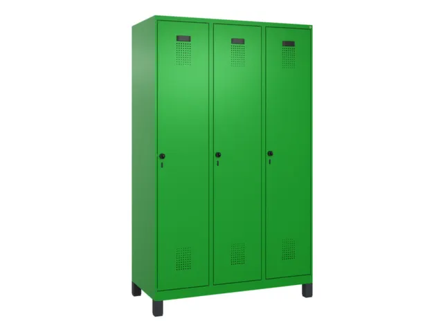 locker voor scheiding van kleding,HxBxD 1950x1200x500mm,3vak