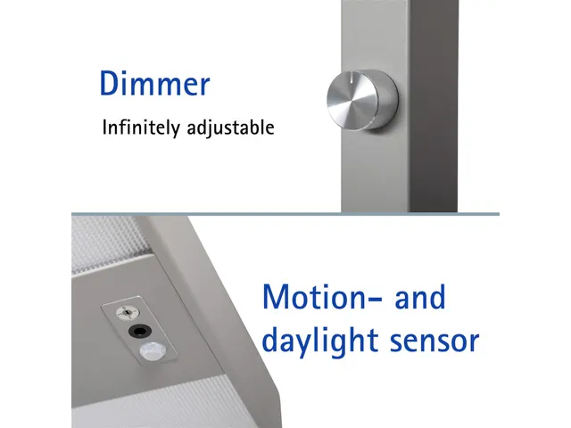 Vloerlamp LED MAULjuvis sensor dimbaar tafelklem Zilver