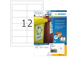 HERMA 4597 Weerbestendige Inkjet-etiketten A4 97x42,3mm wit 480 stuks