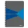 Notitieboek Leitz Office A5 lijn 180pag grijs Blauw