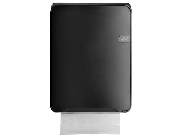 Dispenser QuartzLine vouwhanddoeken C-vouw/ multifold Zwart