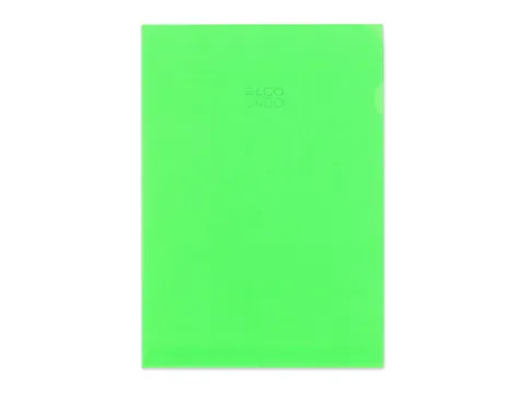 Transparant L-map A4 groen 100 stuks