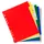 Tabbladen A4 Assorti PP 0.12mm 6-delig 1-6 Bedrukt 11-Gaats