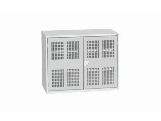 universele kast,HxBxD 900x1300x550mm,2xStalen bodem,draaigrendelslot - 1