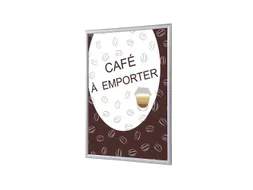 Kliklijst A1 complete set met print "Café à emporter"