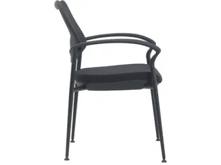 Vergaderstoel Curve Net Zwart - 3