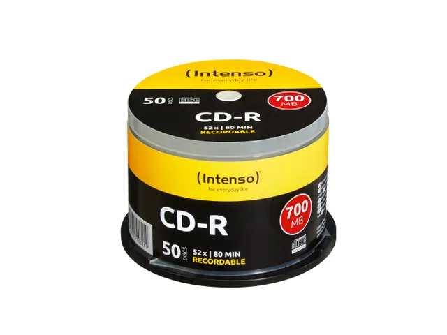 Intenso 1001125 Cd-r 80 Disc 700Mb 52X 50 Stuks Spindel