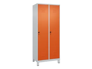 locker,HxBxD 1950x800x500mm,2vak,vak B 400mm,draaigrendel,voeten - 1