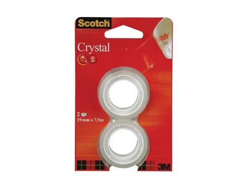 ScotchPlakband Crystal 19mmx7.5m