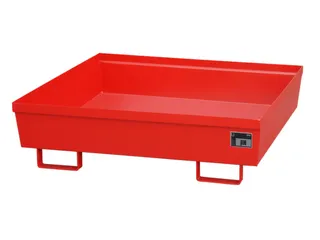 Opvangbak 4x 200l Opvangvol. 280l Rood 335x 1200x 1200mm Open - 1