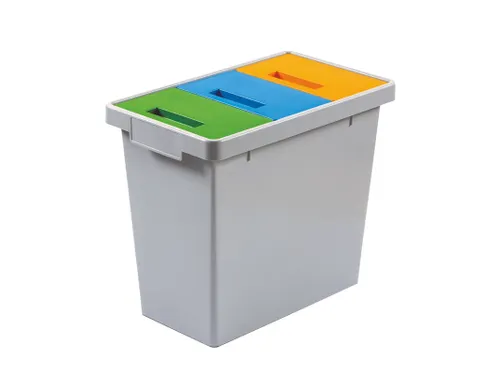 Polymax Afvalscheidingsbak 40 Liter Grijs Groen Geel Blauw