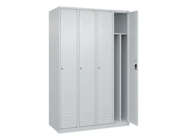 locker voor scheiding van kleding,HxBxD 1850x1200x500mm,4vak