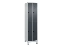 dubbeldekse locker,HxBxD 1950x500x500mm,2x2vak.,vak B 250mm