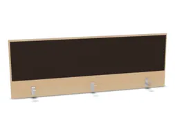 opzetpaneel,v. bureau,aanbouw achter,B 1600mm,NE-esdoorn,BN2036-bruin