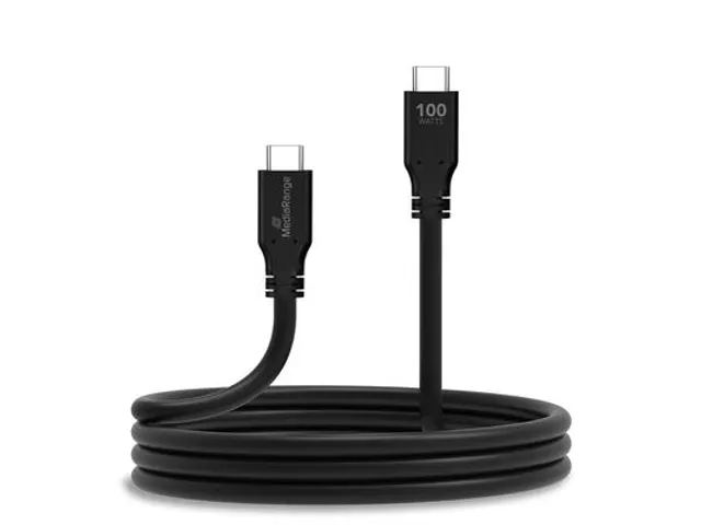 MediaRange USB Type-C Charge and Sync kabel 3 meter Zwart
