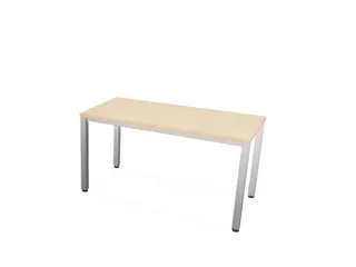 vergadertafel HxBxD 74x140x70cm rechthoekig NE-esdoorn 4voeten alu - 3