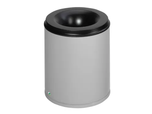 prullenmand zelfblussend 80 liter HxØ 560x465mm kop zwart zilver