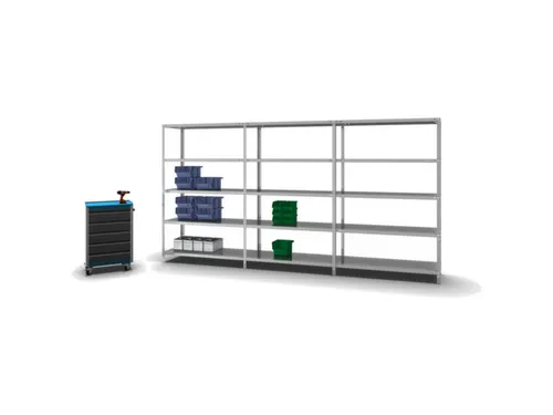 magazijnstelling,aanbouwveld,HxBxD 2000x1300x500mm,vaklast 200kg