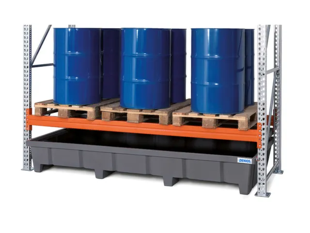 stellingopvangbak,v. palletstelling,v. vak B 2700mm,opvangvol. 600l