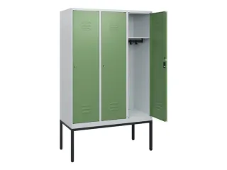 locker,HxBxD 1950x1200x500mm,3vak,vak B 400mm,cil.-slot,voetonderstel - 2