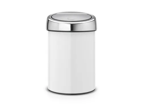 Wandafvalemmertje Touch Bin 3 Liter Wit