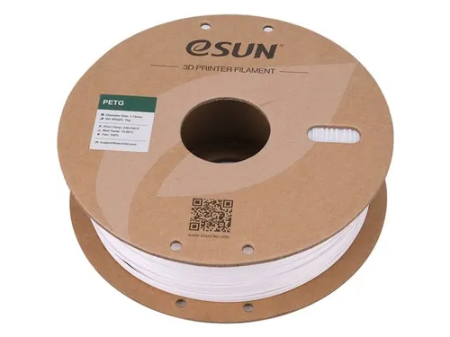 eSUN 3D printer Filament PETG 1,75mm Solide Wit 1kg