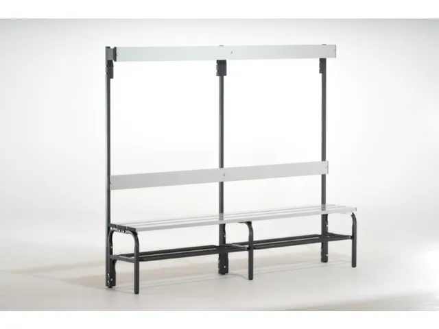 omkleedbank,HxLxD 1670x2000x375mm,alu. lijsten,RAL7016