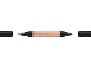 Tekenstift Faber-Castell Pitt Artist Pen duo marker 132 beige rood - 3