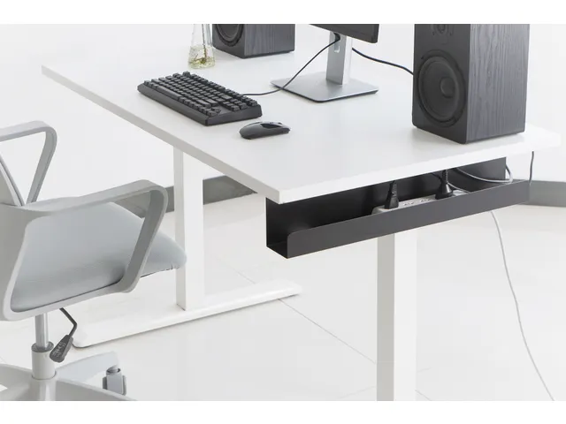 Kabelmanagement Kabelgoot Onder het Bureau Zwart