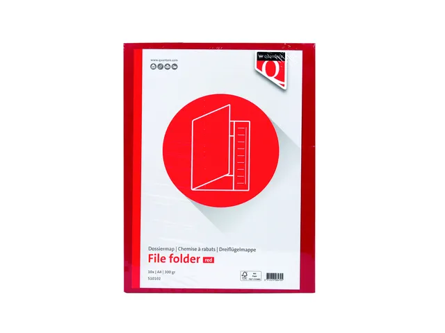 Dossiermap Quantore A4 250gr Rood