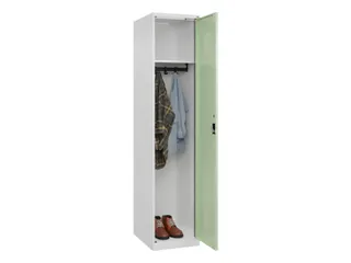locker,HxBxD 1850x400x500mm,1vak,vak B 400mm,cil.-slot,staand op vloer - 1