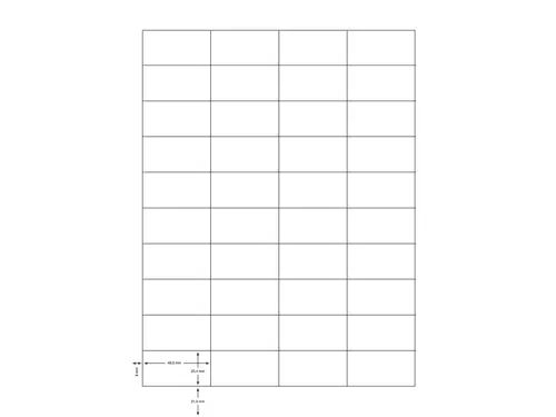 Q-connect Etiketten 48,5x25,4mm A4 Wit 4000 stuks