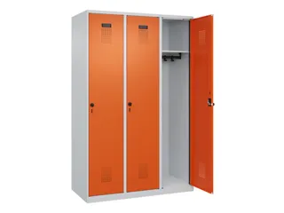 locker,HxBxD 1850x1200x500mm,3vak,vak B 400mm,draaigrendel - 2