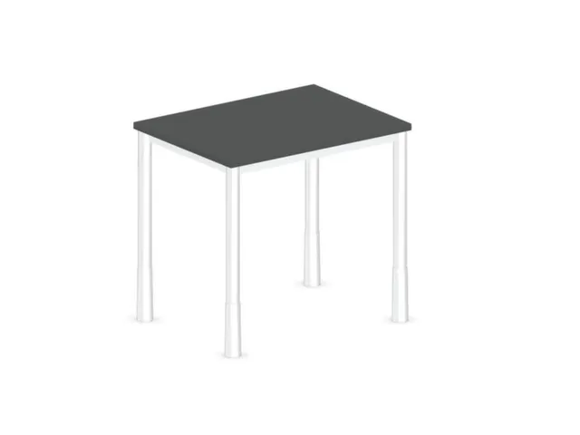 In hoogte verstelbaar bureau,HxBxD 720-840x800x600mm,MS-donkergrijs