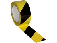 vloermarkeertape PVC geel/zwart band LxB 33mx50mm