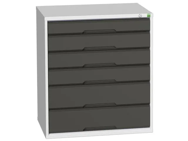 ladekast HxBxD 900x800x550mm 6laden romp RAL7035 front RAL7016