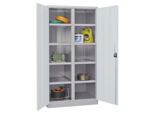 zwaarlastkast 1950x1040x630mm openslaande deuren RAL7035 front RAL7035