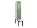locker met bank,voor scheiding van kleding,HxBxD 2120x400x815mm,1vak