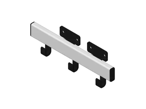 Pro-line Wandgarderobe 3 Haken Grijs zwart