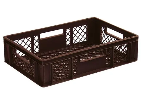 Euronorm Stapelkrat Pe 150x600x400mm 27liter Open Bruin