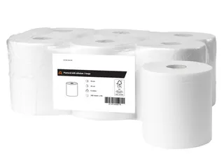 Poetsrol midi cellulose 1-laags 20 cm 6 x 300 meter in folie FSC - 2