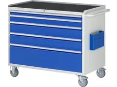 gereedschapswagen 975x1145x650mm metaalblad 450kg 5 laden RAL5010