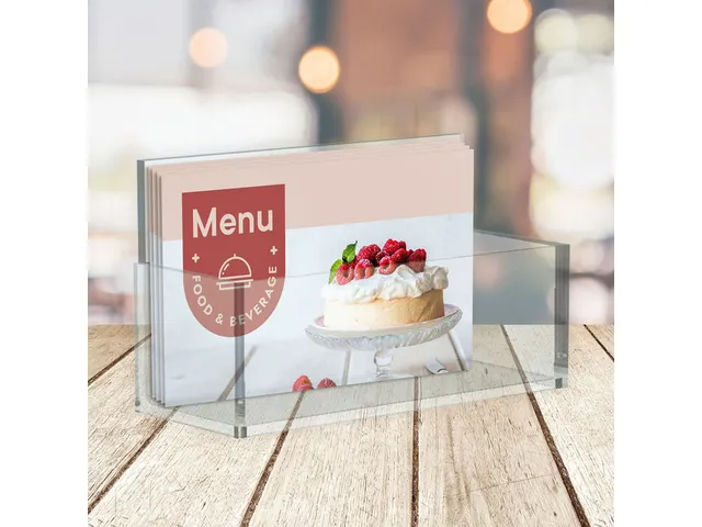 Visitekaartenbak Europel 55x95mm acryl