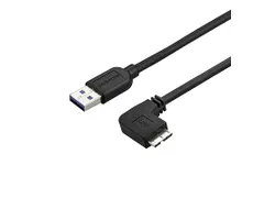 Slanke Micro USB 3.0 kabel haaks naar rechts 1 Meter