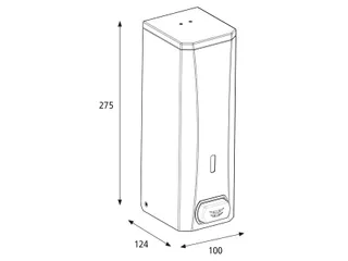 Zeepdispenser Katrin metaal 1000ml wit 982517 - 3