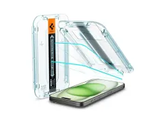 Spigen EZ Fit GLAS.tR iPhone 15 Plus Screen Protector Clear