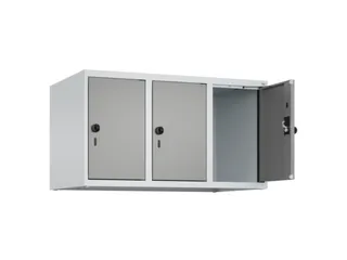 opzetkast,v. locker,3vak.,vak B 300mm,HxBxD 500x900x500mm,draaigrendel - 1