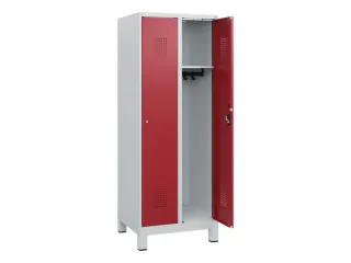 schoollocker,HxBxD 1630x600x500mm,2vak,vak B 300mm,cil.-slot,voeten - 1